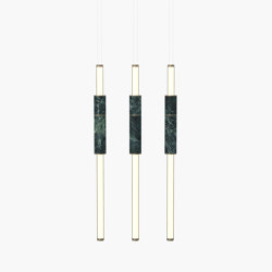 Light Pipe | S 58—14 - Burnished Brass - Green | Suspended lights | Empty State