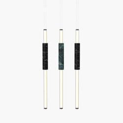 Light Pipe | S 58—14 - Black Anodised - Green / Black | Suspended lights | Empty State
