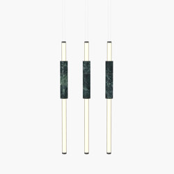Light Pipe | S 58—14 - Black Anodised - Green | Suspended lights | Empty State