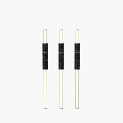 Light Pipe | S 58—14 - Silver Anodised - Black | Suspended lights | Empty State