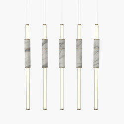 Light Pipe | S 58—15 - Burnished Brass - White | Suspended lights | Empty State
