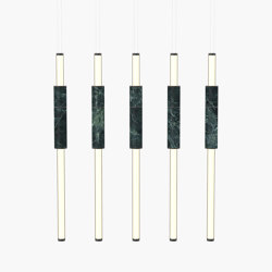 Light Pipe | S 58—15 - Black Anodised - Green | Suspended lights | Empty State