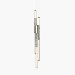 Light Pipe | S 58—16 - Polished Brass - White | Suspended lights | Empty State