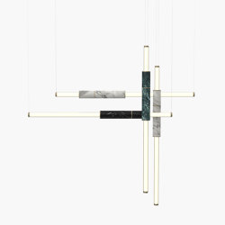 Light Pipe | S 58—18 - Burnished Brass - Black / White / Green | Suspensions | Empty State