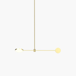 Motion | S 23—02 - Brushed Brass | Suspended lights | Empty State