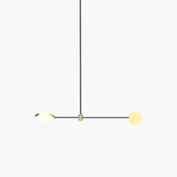 Motion | S 23—02 - Brushed Brass / Black Anodised | Suspended lights | Empty State
