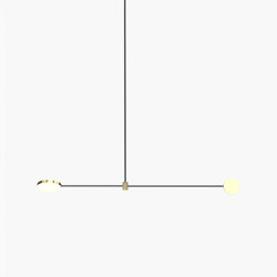 Motion | S 23—03 - Polished Brass / Black Anodised | Lámparas de suspensión | Empty State