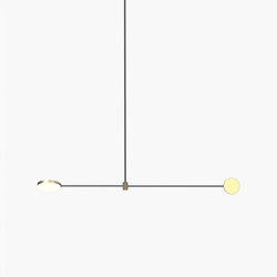 Motion | S 23—03 - Burnished Brass / Black Anodised | Suspended lights | Empty State