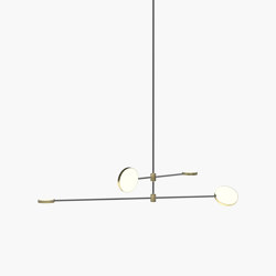 Motion | S 23—04 - Polished Brass / Black Anodised | Lampade sospensione | Empty State