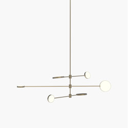 Motion | S 23—07 - Burnished Brass | Suspended lights | Empty State
