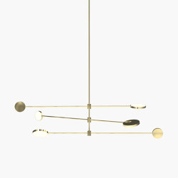 Motion | S 23—09 - Polished Brass | Suspended lights | Empty State