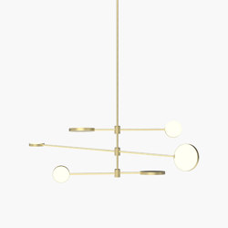Motion | S 23—10 - Brushed Brass | Suspended lights | Empty State