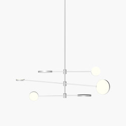 Motion | S 23—10 - Silver Anodised | Suspended lights | Empty State