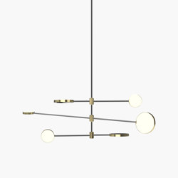 Motion | S 23—10 - Polished Brass / Black Anodised | Lampade sospensione | Empty State
