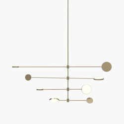 Motion | S 23—11 - Burnished Brass | Suspended lights | Empty State