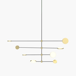 Motion | S 23—11 - Brushed Brass / Black Anodised | Lampade sospensione | Empty State