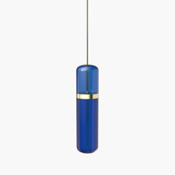 Pill | S 36—01 - Polished Brass - Blue | Lámparas de suspensión | Empty State