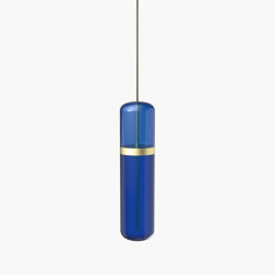 Pill | S 36—01 - Brushed Brass - Blue | Suspended lights | Empty State