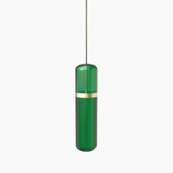 Pill | S 36—01 - Brushed Brass - Green | Suspended lights | Empty State