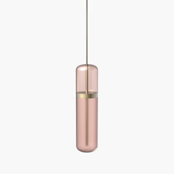 Pill | S 36—01 - Burnished Brass - Pink | Suspended lights | Empty State