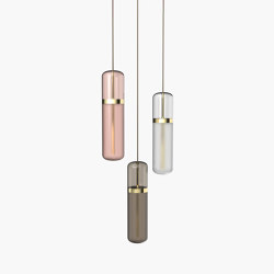 Pill | S 36—02 - Polished Brass - Pink / Smoked / Opal | Suspensions | Empty State