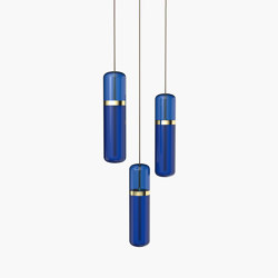 Pill | S 36—02 - Polished Brass - Blue | Lampade sospensione | Empty State
