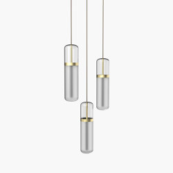 Pill | S 36—02 - Brushed Brass - Opal | Lampade sospensione | Empty State