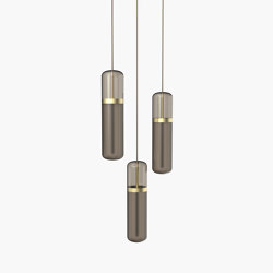 Pill | S 36—02 - Brushed Brass - Smoked | Pendelleuchten | Empty State