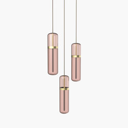 Pill | S 36—02 - Brushed Brass - Pink | Suspensions | Empty State