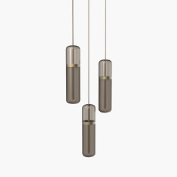 Pill | S 36—02 - Burnished Brass - Smoked | Suspended lights | Empty State