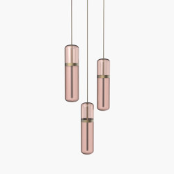Pill | S 36—02 - Burnished Brass - Pink | Suspended lights | Empty State