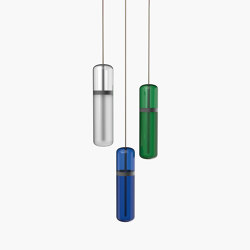 Pill | S 36—02 - Black Anodised - Opal / Blue / Green | Suspended lights | Empty State