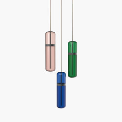 Pill | S 36—02 - Black Anodised - Pink / Blue / Green | Suspended lights | Empty State
