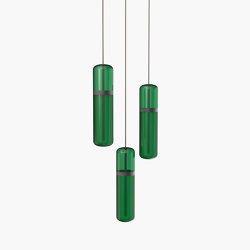 Pill | S 36—02 - Black Anodised - Green | Suspended lights | Empty State