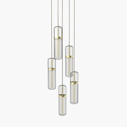 Pill | S 36—03 - Brushed Brass - Opal | Lampade sospensione | Empty State