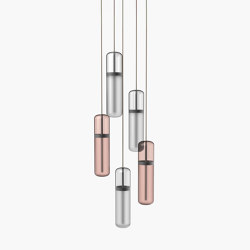 Pill | S 36—03 - Black Anodised - Opal / Pink | Suspended lights | Empty State