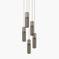 Pill | S 36—03 - Black Anodised - Smoked | Suspended lights | Empty State