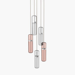 Pill | S 36—03 - Silver Anodised - Opal / Pink | Pendelleuchten | Empty State