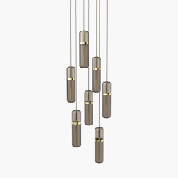 Pill S | 36—04 - Polished Brass - Smoked | Suspended lights | Empty State