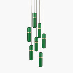 Pill S | 36—04 - Brushed Brass - Green | Suspensions | Empty State
