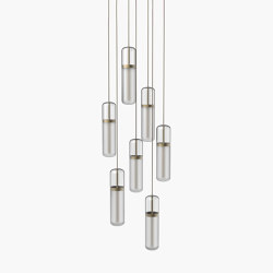 Pill S | 36—04 - Burnished Brass - Opal | Suspended lights | Empty State
