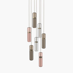 Pill S | 36—04 - Burnished Brass - Opal / Pink / Smoked | Suspensions | Empty State