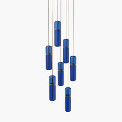 Pill S | 36—04 - Black Anodised - Blue / Green | Suspended lights | Empty State