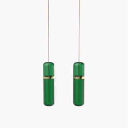 Pill S | 36—05 - Polished Brass - Green | Suspended lights | Empty State