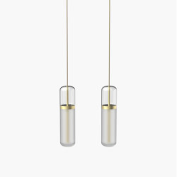 Pill S | 36—05 - Brushed Brass - Opal | Suspended lights | Empty State