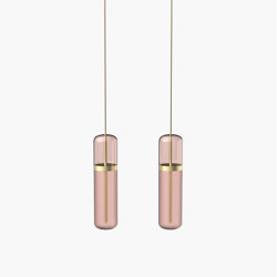 Pill S | 36—05 - Brushed Brass - Pink | Suspensions | Empty State