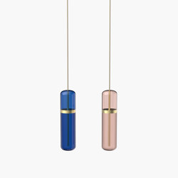 Pill S | 36—05 - Brushed Brass - Blue / Pink | Lampade sospensione | Empty State