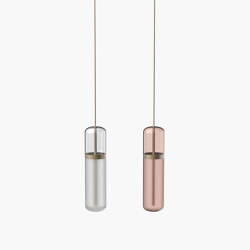Pill S | 36—05 - Burnished Brass - Opal / Pink | Lampade sospensione | Empty State