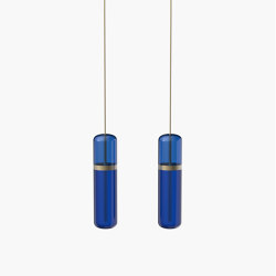 Pill S | 36—05 - Burnished Brass - Blue | Lampade sospensione | Empty State