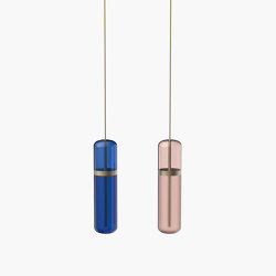 Pill S | 36—05 - Burnished Brass - Blue / Pink | Suspended lights | Empty State
